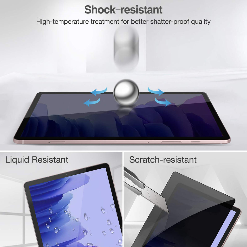 ProCase Anti-Spy Ultradünn Displyschutzfolie Privatsphäre Panzerglas Privat Blickschutzfolie für Galaxy Tab A7 10.4"(Model SM-T500/ T505/ T507) 2020 Release, Screen Protector, Schutzglass