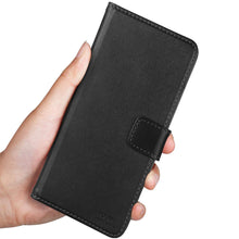 Laden Sie das Bild in den Galerie-Viewer, HOOMIL Handyhülle für Samsung Galaxy M20 Hülle, Premium PU Leder Flip Schutzhülle für Samsung Galaxy M20 Tasche, Schwarz