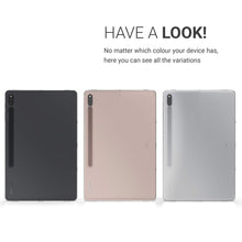 Laden Sie das Bild in den Galerie-Viewer, kwmobile Hülle kompatibel mit Samsung Galaxy Tab S7 Plus - Silikon Tablet Cover Case Schutzhülle Transparent
