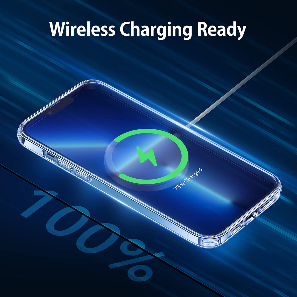 ESR Klare Silikon Hülle Kompatibel mit iPhone 13 Pro Max Hülle, Dünne Handyhülle, Kristallklare Schocksichere Schutzhülle, Transparentes Vergilbungsresistentes TPU, Klar