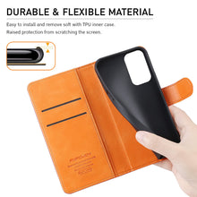 Laden Sie das Bild in den Galerie-Viewer, FMPCUON Hülle Case Kompatibel mit Oppo A52 / Oppo A72 / Oppo A92 - Premium PU Leder Brieftasche Handyhülle - Handy Lederhülle Cover Schutzhülle Etui Tasche Book Klapp Style Handytasche, Schwarz
