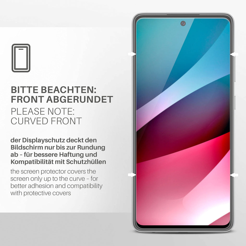 moex Panzerglas kompatibel mit Samsung Galaxy A72 / A72 5G - Schutzfolie aus Glas, bruchsichere Displayschutz Folie, Crystal Clear Panzerglasfolie