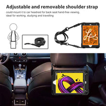 Laden Sie das Bild in den Galerie-Viewer, ProCase Hülle iPad Mini 5 th Gen/Mini 4 2015 Rundum Handschlaufe Case, Robust Heavy Duty Stoßfest Hybrid Full Body Schutzhülle Cover, mit 360°Drehständer und verstellbar Riemen Schultergurt –Schwarz