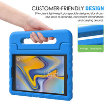 Laden Sie das Bild in den Galerie-Viewer, MoKo Hülle für Samsung Galaxy Tab A 10.5", Superleicht Eva Stoßfest Kinderfreundlich Schutzhülle mit umwandelbarer Handgriff und Standfunktion für Galaxy Tab A 10.5" (SM-T590 and SM-T595) 2018 - Blau