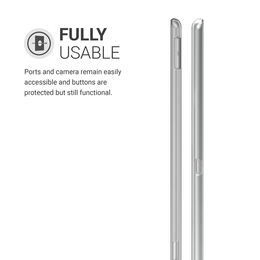 kwmobile Hülle kompatibel mit Apple iPad 10.2 (2020/8. Gen) - Silikon Tablet Cover Case Schutzhülle Transparent
