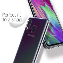 Laden Sie das Bild in den Galerie-Viewer, NEW'C Kompatibel mit Samsung Galaxy A40 Hülle, Ultra transparent Silikon Gel TPU Soft Cover Case SchutzKratzfeste mit Schock Absorption und Anti Scratch
