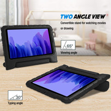 Laden Sie das Bild in den Galerie-Viewer, ProCase Kinder Hülle mit Kickstand für Galaxy Tab A7 10.4 Zoll 2020 (Model:SM-T500/ T505/ T507, Ultra Leicht Stoßfest Robust Kind Schutzhülle Umwandelbar Handgriff Handle Standfunktion –Schwarz