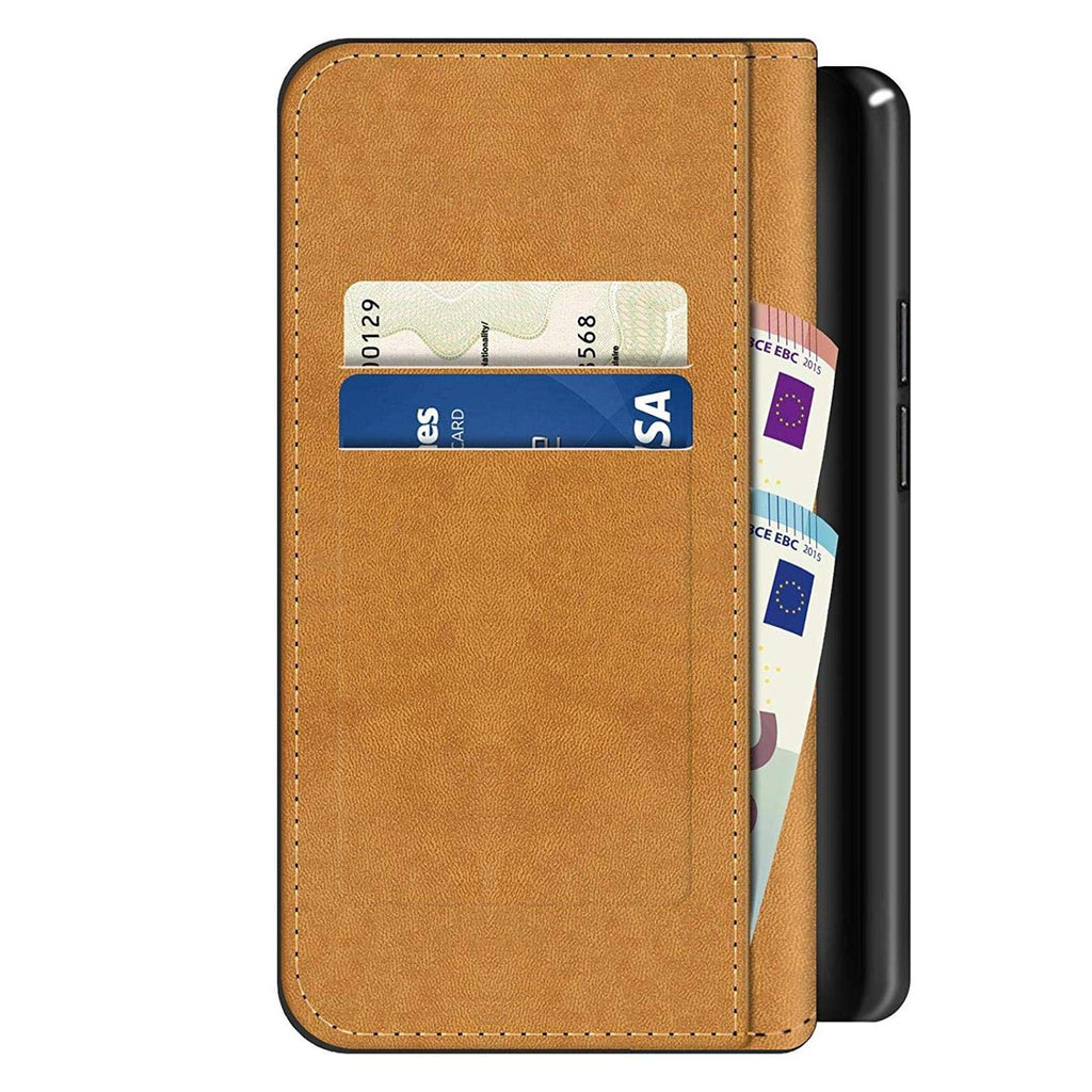 Verco OnePlus 8 Hülle, Handyhülle für OnePlus 8 Tasche PU Leder Flip Case Brieftasche, Schwarz