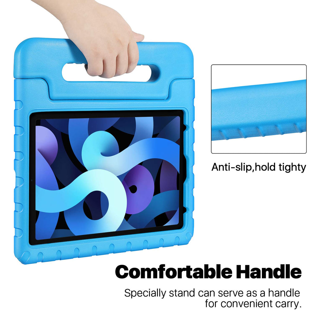 TNP Case for iPad Air 4th Gen 10.9" / iPad Pro 11" 2020 2018, Shockproof Convertible Handle Eva Kids Friendly Protective Stand Cover Fit for iPad Air 4 Generation 10.9 inch/iPad Pro 11 inch - Blue