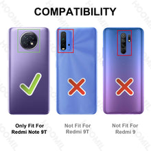 Laden Sie das Bild in den Galerie-Viewer, HOOMIL Handyhülle für Xiaomi Redmi Note 9T Hülle Leder Tasche Flip Case Schutzhülle Schwarz