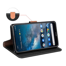 Laden Sie das Bild in den Galerie-Viewer, COODIO Handyhülle für Nokia 8.3 5G Handy Hülle, Nokia 8.3 5G Hülle Leder Handytasche für Nokia 8.3 5G Klapphülle Tasche, Schwarz