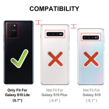 Laden Sie das Bild in den Galerie-Viewer, HOOMIL Handyhülle für Samsung Galaxy S10 Lite Hülle, Premium Leder Flip Schutzhülle für Samsung Galaxy S10 Lite Tasche - Schwarz