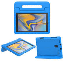 Laden Sie das Bild in den Galerie-Viewer, MoKo Hülle für Samsung Galaxy Tab A 10.5", Superleicht Eva Stoßfest Kinderfreundlich Schutzhülle mit umwandelbarer Handgriff und Standfunktion für Galaxy Tab A 10.5" (SM-T590 and SM-T595) 2018 - Blau