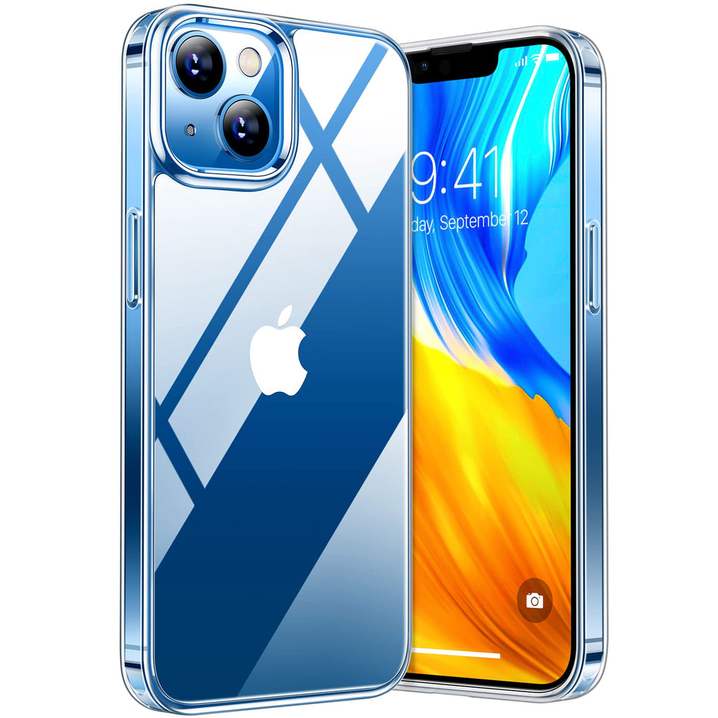 TORRAS Diamond Series Kompatibel mit iPhone 13 Hülle (Transparent) Vergilbungsfrei (Unzerstöbare Sturzfestigkeit) Schutzhülle iPhone 13 Guter Griff Kratzfestigkeit Handyhülle iPhone 13 Case - Klar