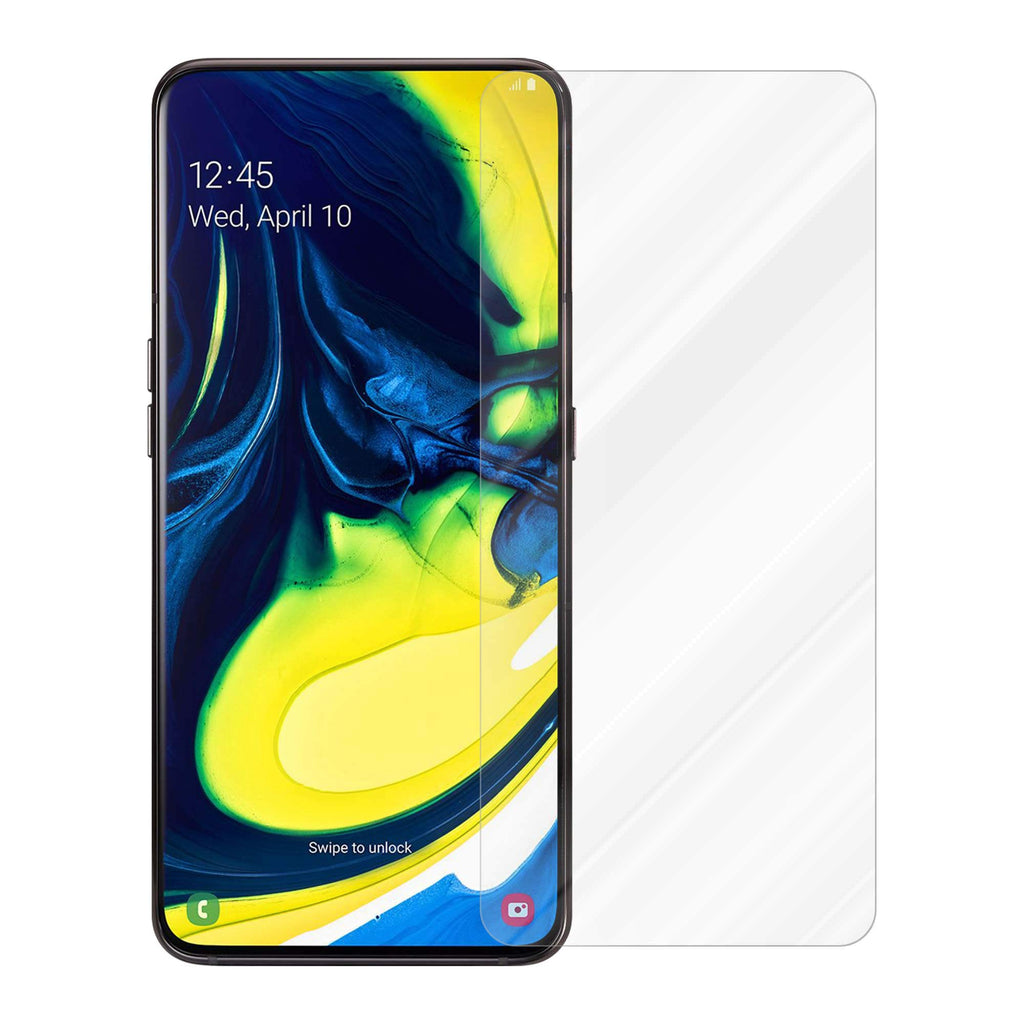 Cadorabo Panzerglasfolie für Samsung Galaxy A80 / A90 - Schutzfolie in KRISTALL KLAR - Gehärtet (Tempered) Displayschutz Glas in 9H Härte mit 3D Touch Kompatibilität