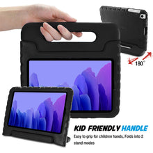 Laden Sie das Bild in den Galerie-Viewer, ProCase Kinder Hülle mit Kickstand für Galaxy Tab A7 10.4 Zoll 2020 (Model:SM-T500/ T505/ T507, Ultra Leicht Stoßfest Robust Kind Schutzhülle Umwandelbar Handgriff Handle Standfunktion –Schwarz