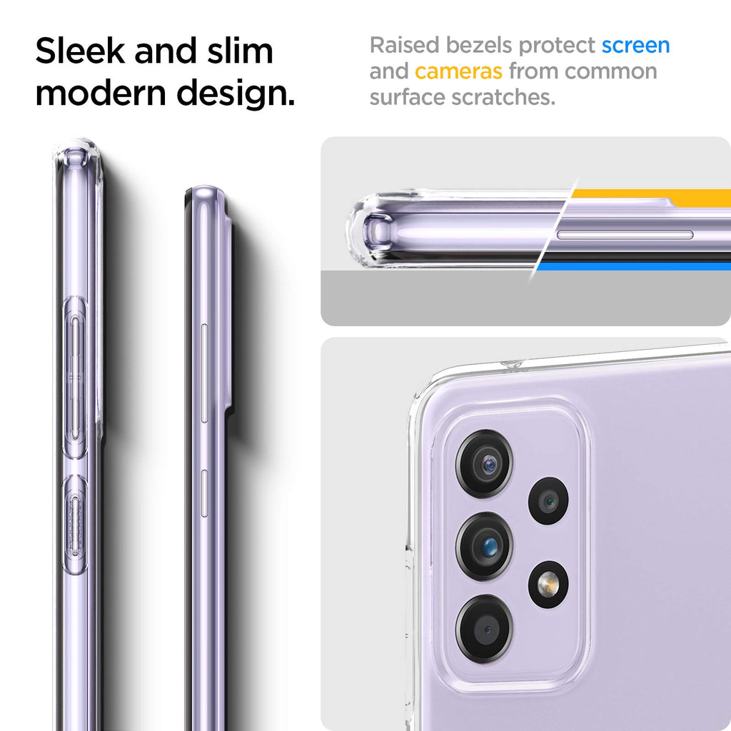 Spigen Liquid Crystal Hülle Kompatibel mit Samsung Galaxy A52 5G -Crystal Clear