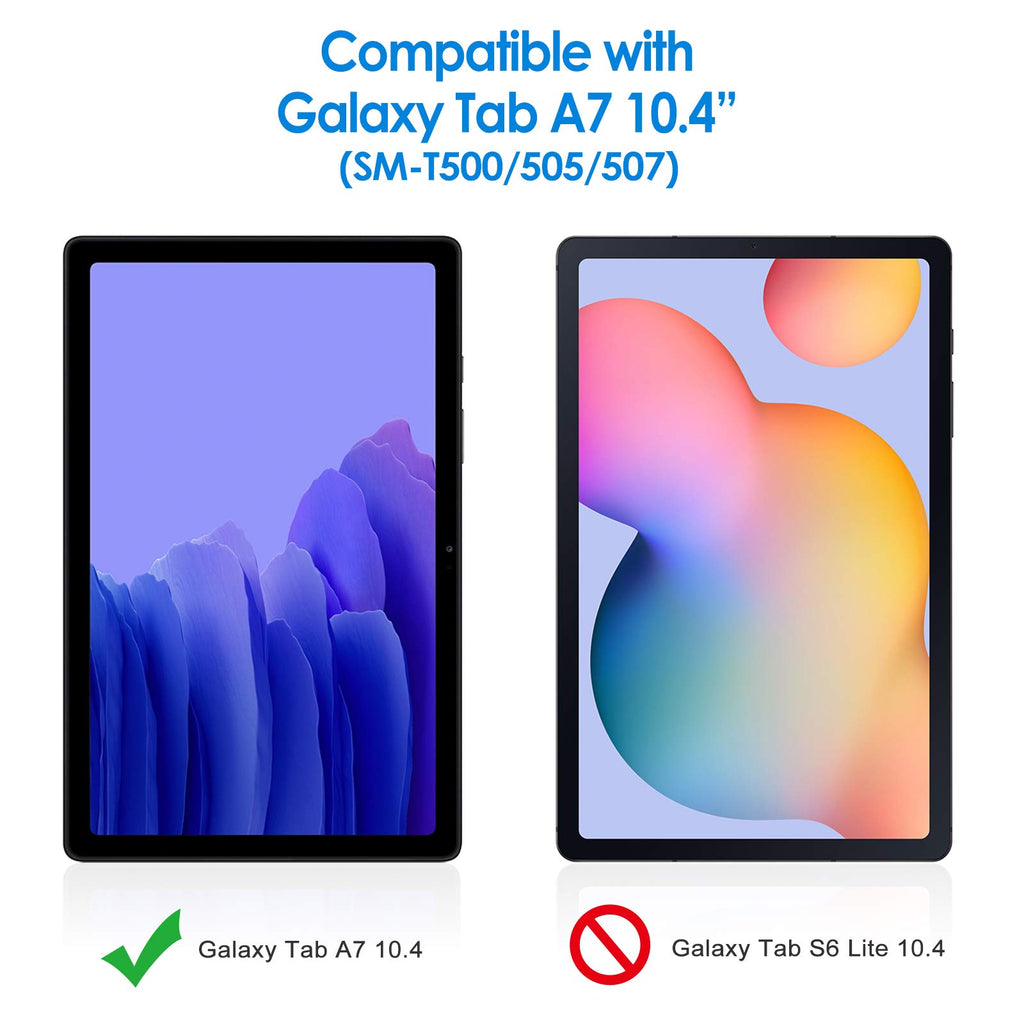 JETech Schutzfolie Kompatibel mit Samsung Galaxy Tab A7 (10,4 Zoll, Modell 2020, SM-T500 / T505 / T507), Gehärtetem Glas Displayschutzfolie, 1 Stück