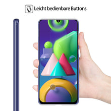 Laden Sie das Bild in den Galerie-Viewer, HSP Transparente Hülle kompatibel mit Samsung Galaxy M21 | Premium TPU Silikon Case | Kratzfest Stoßfest Klar | Microdot Handyhülle | Passgenaue, weiche, durchsichtige Schutzhülle