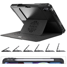 Laden Sie das Bild in den Galerie-Viewer, ZtotopCase Hülle für iPad Air 4 10.9 2020, Robuste Stoßfeste Magnetisch Schutzhülle, mit Mehrfachwinkel, Stifthalter, für iPad Air 4 10,9 Zoll 2020, Schwarz, ZTPC-iPad 10.8 DJD Black-us_SML