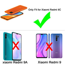 Laden Sie das Bild in den Galerie-Viewer, LeYi Hülle für Xiaomi Redmi 9C / 9C PU Leder Handyhülle Stoßfest Wallet Etui Magnet Schutzhülle Tasche Slim Silikon Soft Cover Bumper TPU Case für Handy Redmi 9C Matt Schwarz