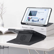 Laden Sie das Bild in den Galerie-Viewer, ZtotopCase Mehrfachwinkel Hülle für iPad 10.2 7. / 8. Generation,Stark magnetisch Schutzhülle mit Stifthalter,Stoßfest Sturzfest Hülle,Automatischem Schlaf/Aufwach,für iPad 10,2(iPad 7/iPad 8),Schwarz