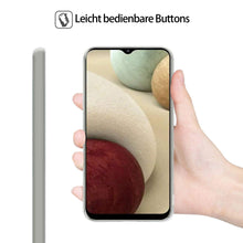 Laden Sie das Bild in den Galerie-Viewer, HSP Transparente Hülle kompatibel mit Samsung Galaxy M12 / A 12 | Premium TPU Silikon Case | Kratzfest Stoßfest Klar | Microdot Handyhülle | Passgenaue, weiche, durchsichtige Schutzhülle