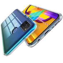 Laden Sie das Bild in den Galerie-Viewer, Verco Handyhülle für Samsung M31 Case, Handy Cover für Samsung Galaxy M31 Hülle Transparent Dünn Klar Silikon, durchsichtig