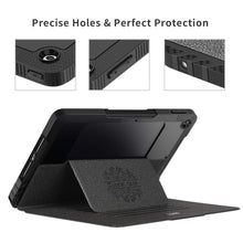 Laden Sie das Bild in den Galerie-Viewer, ZtotopCase Mehrfachwinkel Hülle für iPad 10.2 7. / 8. Generation,Stark magnetisch Schutzhülle mit Stifthalter,Stoßfest Sturzfest Hülle,Automatischem Schlaf/Aufwach,für iPad 10,2(iPad 7/iPad 8),Schwarz