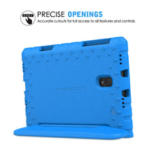 Laden Sie das Bild in den Galerie-Viewer, MoKo Hülle für Samsung Galaxy Tab A 10.5", Superleicht Eva Stoßfest Kinderfreundlich Schutzhülle mit umwandelbarer Handgriff und Standfunktion für Galaxy Tab A 10.5" (SM-T590 and SM-T595) 2018 - Blau
