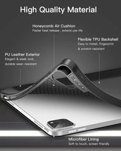 Laden Sie das Bild in den Galerie-Viewer, ZtotopCases Hülle für iPad Pro 11 2021, Ultradünne Soft TPU Rückseite Abdeckung Schutzhülle mit Pencilhalter, Auto Schlaf /Aufwach, für Neu 2021 iPad Pro 11 Zoll 3. Generation, Schwarz