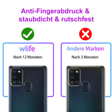 Laden Sie das Bild in den Galerie-Viewer, Wlife Hülle Kompatibel Samsung A21s,Slim Transparent Weich Anti-Vergilbung TPU Schutzhülle,Anti-Fingerabdruck, Anti-Kratze Qualität Stoßfest durchsichtig Silikon Handyhülle für Samsung A21s