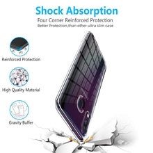 Laden Sie das Bild in den Galerie-Viewer, NEW'C Kompatibel mit Samsung Galaxy A40 Hülle, Ultra transparent Silikon Gel TPU Soft Cover Case SchutzKratzfeste mit Schock Absorption und Anti Scratch