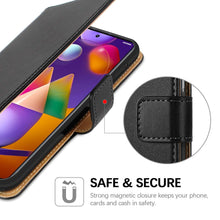 Laden Sie das Bild in den Galerie-Viewer, HOOMIL Handyhülle für Samsung Galaxy M31S Hülle, Premium PU Leder Flip Case Schutzhülle für Samsung Galaxy M31S Tasche (Schwarz)