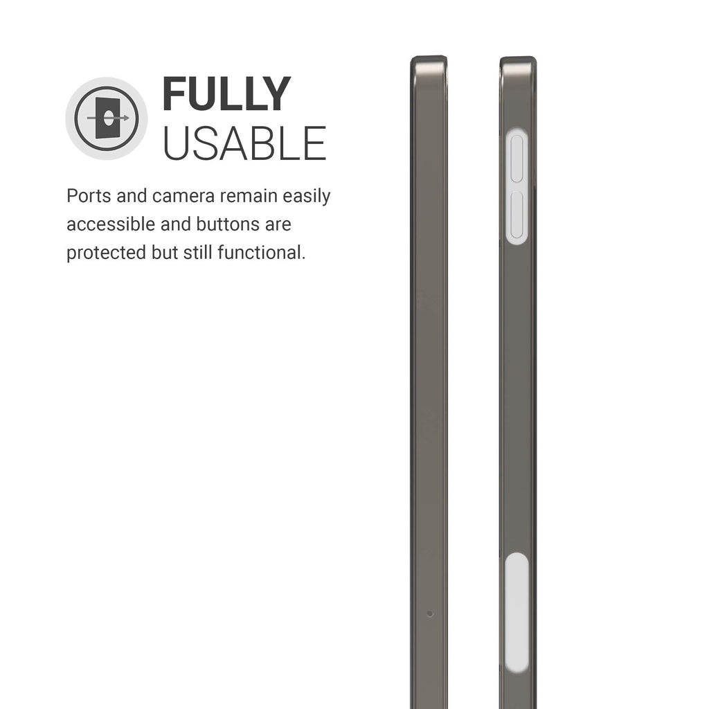 kwmobile Hülle kompatibel mit Apple iPad Air 4 (2020) - Silikon Tablet Cover Case Schutzhülle Schwarz Transparent