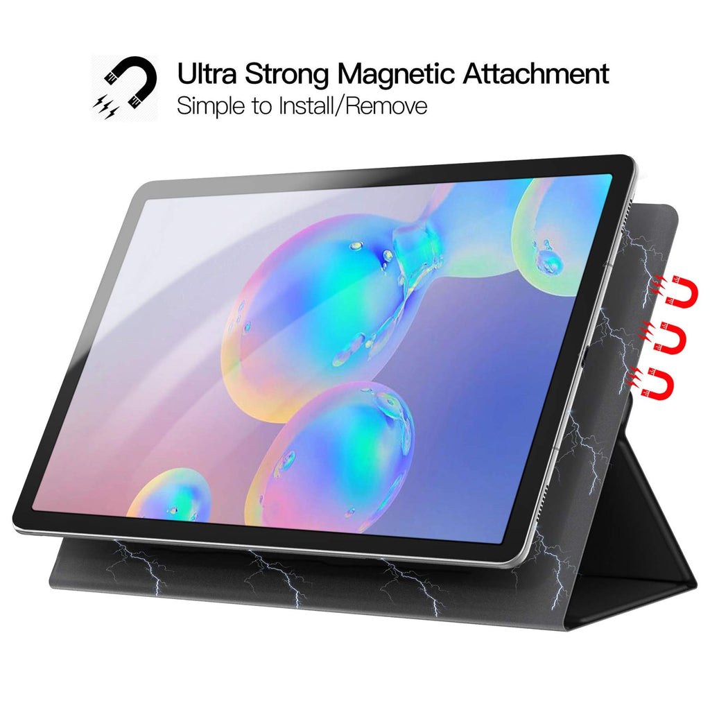 Ztotops Hülle für Samsung Galaxy Tab S6 10.5, Ultra dünn Smart Magnetische Abdeckung, Mit S Pen Halter und Auto Schlaf/Wach Funktion, für Samsung Galaxy Tab S6 10.5 Zoll 2019 (SM-T860/T865), Schwarz