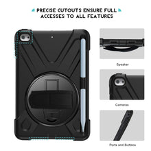 Laden Sie das Bild in den Galerie-Viewer, ProCase Hülle iPad Mini 5 th Gen/Mini 4 2015 Rundum Handschlaufe Case, Robust Heavy Duty Stoßfest Hybrid Full Body Schutzhülle Cover, mit 360°Drehständer und verstellbar Riemen Schultergurt –Schwarz