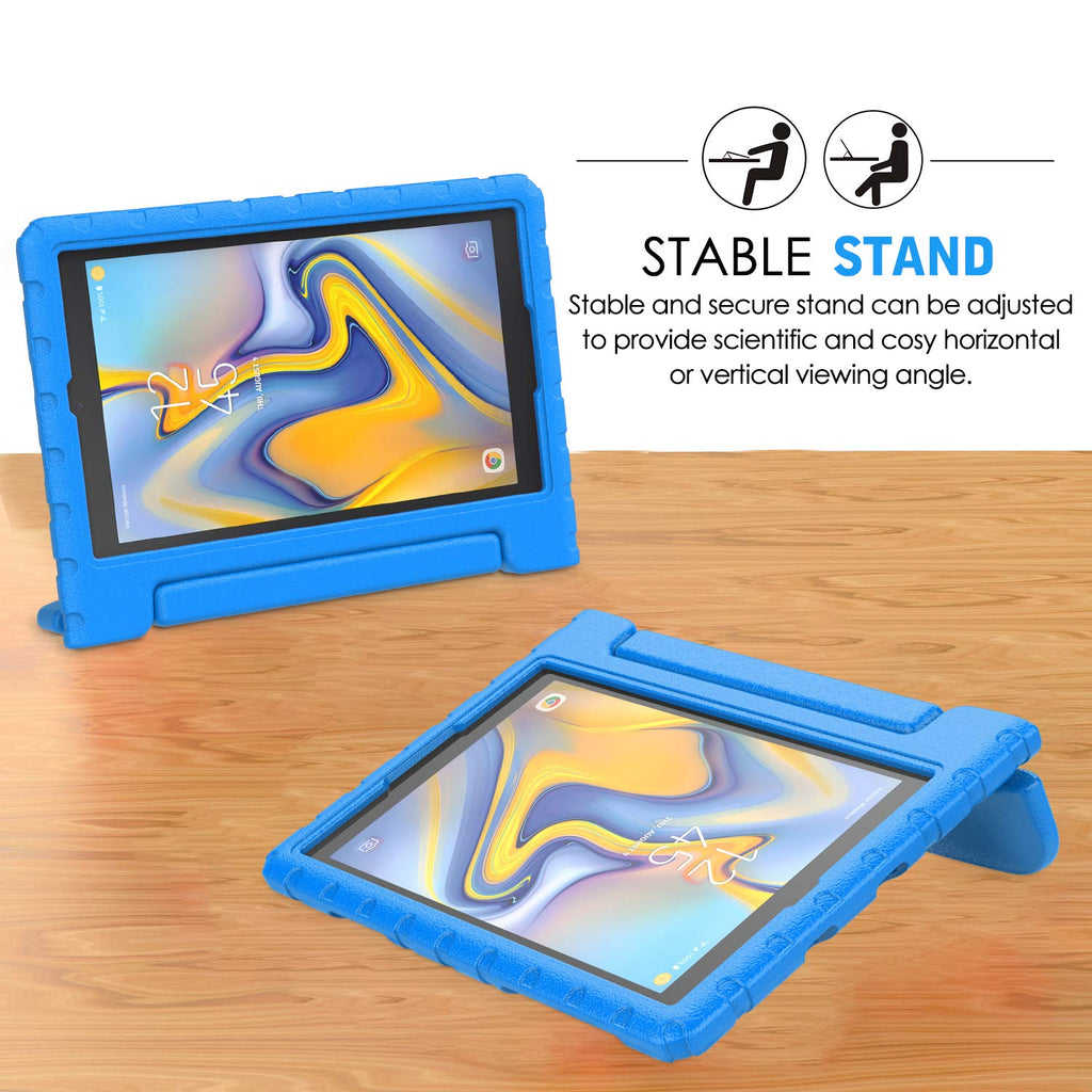 MoKo Hülle für Samsung Galaxy Tab A 10.5", Superleicht Eva Stoßfest Kinderfreundlich Schutzhülle mit umwandelbarer Handgriff und Standfunktion für Galaxy Tab A 10.5" (SM-T590 and SM-T595) 2018 - Blau