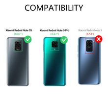 Laden Sie das Bild in den Galerie-Viewer, Vakoo Wallet Serie Handyhülle für Xiaomi Redmi Note 9S Hülle, Xiaomi Redmi Note 9 Pro Hülle, Schwarz