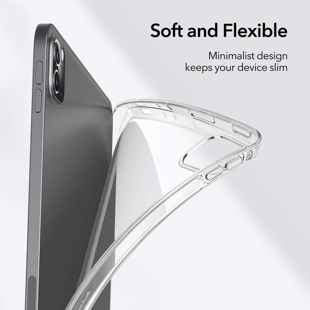 ESR Klare Hülle kompatibel mit iPad Pro 11 2021, Ultradünne Klare Weiche TPU Cover, Transparent