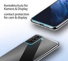 Laden Sie das Bild in den Galerie-Viewer, vau SoftGrip Case kompatibel mit Samsung Galaxy S21 Plus (6.7") – Hülle weich dünn transparent durchsichtig klar Handyhülle aus Silikon