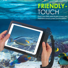 Laden Sie das Bild in den Galerie-Viewer, MoKo wasserdichte Hülle, wasserdicht Tablethülle PC Schutzhülle Tasche für iPad Mini 2019, iPad 9.7, Tab A 10/Tab A 9.7/Tab E 9.6/Tab S2 S3 9.7, bis zu 10,2 Zoll Tablets - IPX8, Schwarz