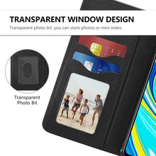 Laden Sie das Bild in den Galerie-Viewer, Vakoo Wallet Serie Handyhülle für Xiaomi Redmi Note 9S Hülle, Xiaomi Redmi Note 9 Pro Hülle, Schwarz