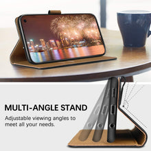 Laden Sie das Bild in den Galerie-Viewer, HOOMIL Handyhülle für Samsung Galaxy S10 Hülle, Premium Leder Flip Schutzhülle für Samsung Galaxy S10 Tasche - Schwarz
