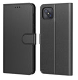 AURSTORE Handyhülle für Oppo Reno4 Z 5G Hülle, Premium PU Leder Bookcase, mehrere Farben, Tasche Kunstleder Flip Case Brieftasche Etui Schutzhülle Kompatibel Mit (Oppo Reno 4Z, Schwarz)