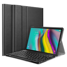 Laden Sie das Bild in den Galerie-Viewer, Fintie Tastatur Hülle für Samsung Galaxy Tab S5e 10.5 SM-T720/T725 2019 Tablet-PC - Ultradünn leicht Schutzhülle mit magnetisch Abnehmbarer drahtloser Deutscher Bluetooth Tastatur, Schwarz