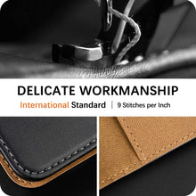 Laden Sie das Bild in den Galerie-Viewer, HOOMIL Handyhülle für Samsung Galaxy S10 Hülle, Premium Leder Flip Schutzhülle für Samsung Galaxy S10 Tasche - Schwarz