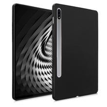 Laden Sie das Bild in den Galerie-Viewer, kwmobile Hülle kompatibel mit Samsung Galaxy Tab S7 - Silikon Tablet Cover Case Schutzhülle Schwarz matt