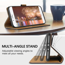 Laden Sie das Bild in den Galerie-Viewer, HOOMIL iPhone 7 Hülle, iPhone 8 Hülle, iPhone SE 2020 Hülle, Handyhülle iPhone 7 Tasche Leder Flip Case Brieftasche Etui Schutzhülle für Apple iPhone 7/8/SE 2020 Cover (4,7 Zoll) - Schwarz