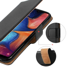 Laden Sie das Bild in den Galerie-Viewer, HOOMIL Handyhülle für Samsung Galaxy A20e Hülle Leder Tasche Flip Case Schutzhülle Kompatibel mit Samsung A20e Hülle Schwarz
